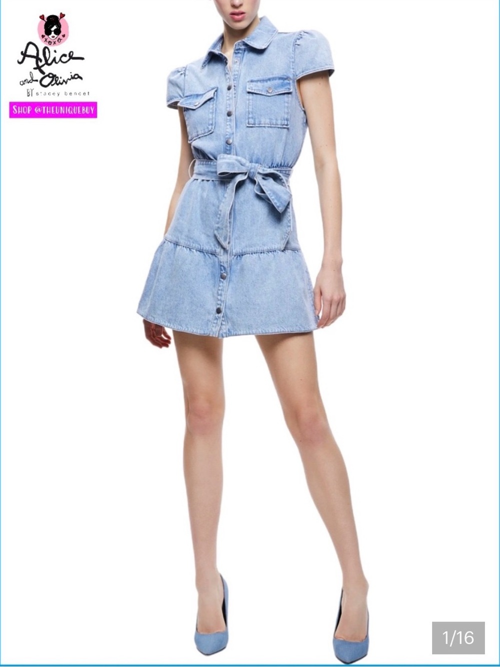 Alice + Olivia Miranda Denim Dress